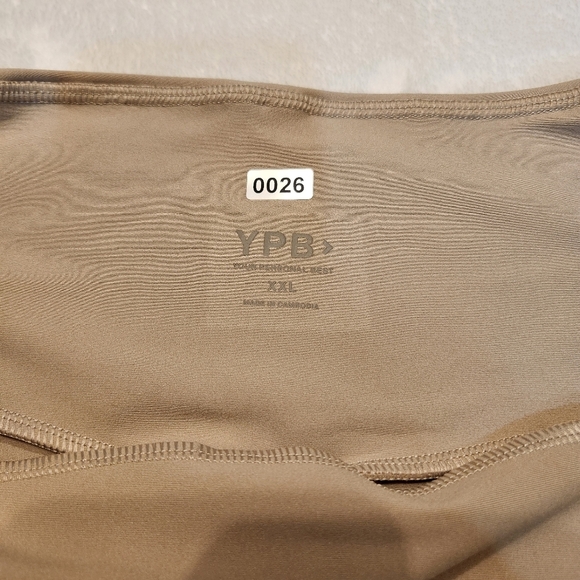 Abercrombie & Fitch YPB Womens Beige High-Waisted Leggings Size XXL  #394 - Picture 4 of 10